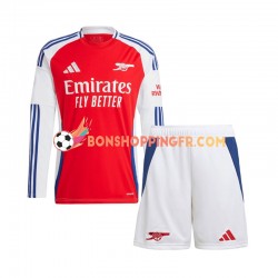 Maillot Domicile Arsenal 2024-2025 Manches Longues Jeune Enfant(+shorts)