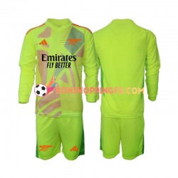 Maillot Domicile Arsenal Gardien 2024-2025 Manches Longues Jeune Enfant(+shorts)