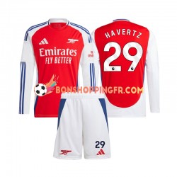 Maillot Domicile Arsenal Kai Havertz 29 2024-2025 Manches Longues Jeune Enfant(+shorts)