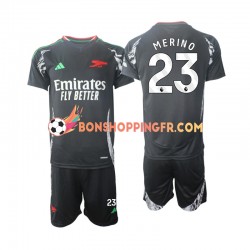 Maillot Extérieur Arsenal Merino 23 2024-2025 Manches Courtes Jeune Enfant(+shorts)