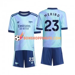Maillot 3ème Arsenal Merino 23 2024-2025 Manches Courtes Jeune Enfant(+shorts)