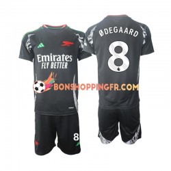 Maillot Extérieur Arsenal Odegaard 8 2024-2025 Manches Courtes Jeune Enfant(+shorts)
