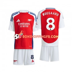 Maillot Domicile Arsenal Odegaard 8 2024-2025 Manches Courtes Jeune Enfant(+shorts)