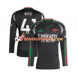 Maillot Extérieur Arsenal Rice 41 2024-2025 Manches Longues Homme