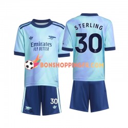 Maillot 3ème Arsenal Sterling 30 2024-2025 Manches Courtes Jeune Enfant(+shorts)