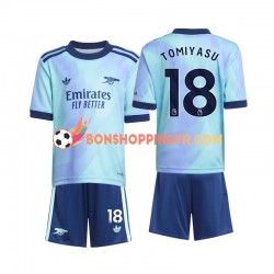 Maillot 3ème Arsenal Takehiro Tomiyasu 18 2024-2025 Manches Courtes Jeune Enfant(+shorts)