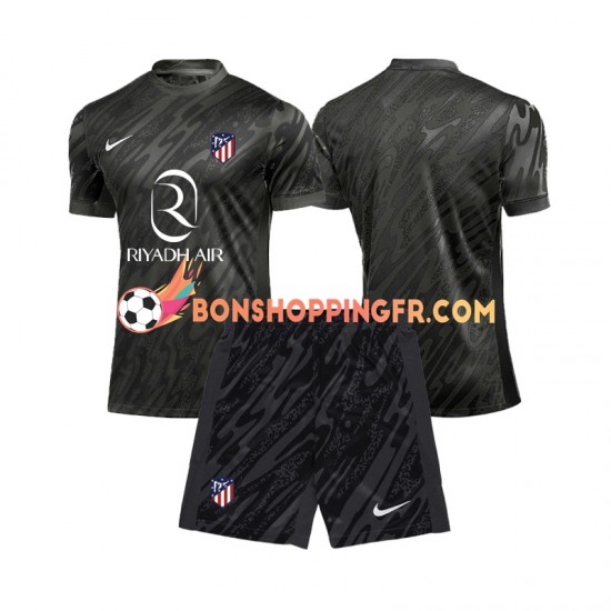 Maillot Domicile Atlético Madrid Gardien 2024-2025 Manches Courtes Jeune Enfant(+shorts)