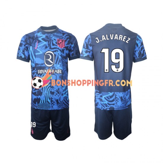 Maillot 3ème Atlético Madrid J.Alvarez 19 2024-2025 Manches Courtes Jeune Enfant(+shorts)