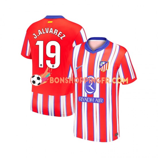 Maillot Domicile Atlético Madrid Julian Alvarez 19 2024-2025 Manches Courtes Homme