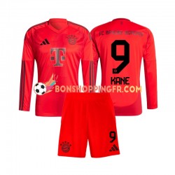 Maillot Domicile Bayern Munich Harry Kane 9 2024-2025 Manches Longues Jeune Enfant(+shorts)