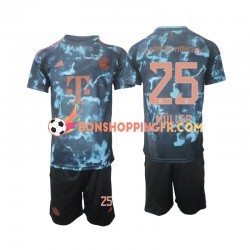 Maillot Extérieur Bayern Munich Muller 25 2024-2025 Manches Courtes Jeune Enfant(+shorts)