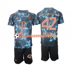Maillot Extérieur Bayern Munich Musiala 42 2024-2025 Manches Courtes Jeune Enfant(+shorts)