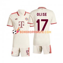 Maillot 3ème Bayern Munich Olise 17 2024-2025 Manches Courtes Jeune Enfant(+shorts)