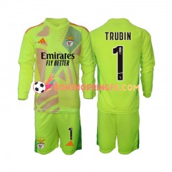 Maillot Domicile Benfica Gardien Anatolij Trubin 1 2024-2025 Manches Longues Jeune Enfant(+shorts)