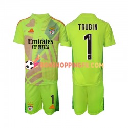 Maillot Domicile Benfica Gardien Anatolij Trubin 1 2024-2025 Manches Courtes Jeune Enfant(+shorts)
