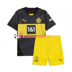 Maillot Extérieur Borussia Dortmund 2024-2025 Manches Courtes Jeune Enfant(+shorts)