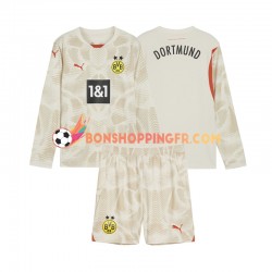 Maillot Domicile Borussia Dortmund Gardien 2024-2025 Manches Longues Jeune Enfant(+shorts)