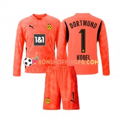 Maillot 3ème Borussia Dortmund Gardien Gregor Kobel 1 2024-2025 Manches Longues Jeune Enfant(+shorts)
