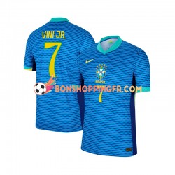 Maillot Extérieur Brésil Vinicius Junior 7 2024 Manches Courtes Homme