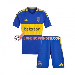 Maillot Domicile CA Boca Juniors 2024-2025 Manches Courtes Jeune Enfant(+shorts)