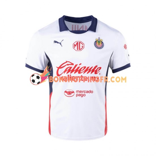 Maillot Extérieur Deportivo Guadalajara 2024-2025 Manches Courtes Homme