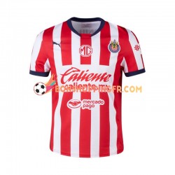 Maillot Domicile Deportivo Guadalajara 2024-2025 Manches Courtes Homme
