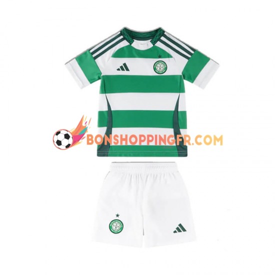 Maillot Domicile Celtic 2024-2025 Manches Courtes Jeune Enfant(+shorts)