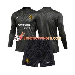 Maillot Extérieur Chelsea Gardien 2024-2025 Manches Longues Jeune Enfant(+shorts)