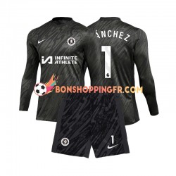 Maillot Extérieur Chelsea Gardien Robert Sanchez 1 2024-2025 Manches Longues Jeune Enfant(+shorts)