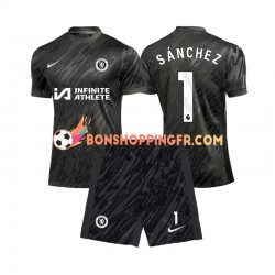 Maillot Extérieur Chelsea Gardien Robert Sanchez 1 2024-2025 Manches Courtes Jeune Enfant(+shorts)