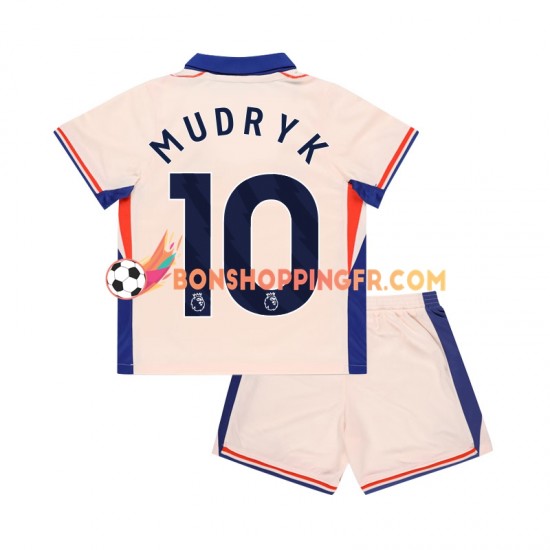 Maillot Extérieur Chelsea Mychajlo Mudryk 10 2024-2025 Manches Courtes Jeune Enfant(+shorts)