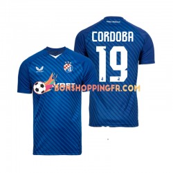 Maillot Domicile Dinamo Zagreb Juan Cordoba 19 2024-2025 Manches Courtes Homme