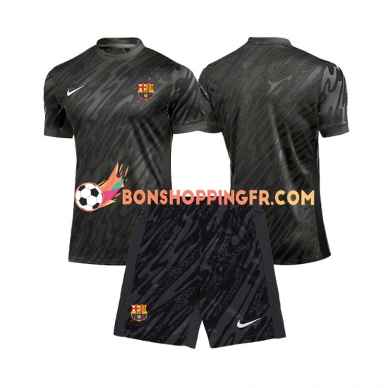 Maillot 3ème FC Barcelone Gardien 2024-2025 Manches Courtes Jeune Enfant(+shorts)