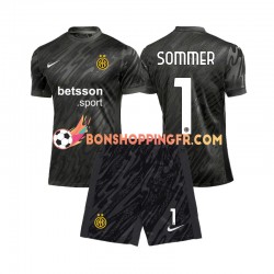 Maillot 3ème Inter Milan Gardien Yann Sommer 1 2024-2025 Manches Courtes Jeune Enfant(+shorts)