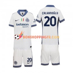 Maillot Extérieur Inter Milan Hakan Calhanoglu 20 2024-2025 Manches Courtes Jeune Enfant(+shorts)
