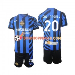 Maillot Domicile Inter Milan Hakan Calhanoglu 20 2024-2025 Manches Courtes Jeune Enfant(+shorts)