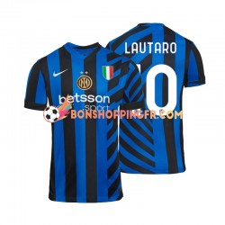 Maillot Domicile Inter Milan Lautaro 10 2024-2025 Manches Courtes Homme