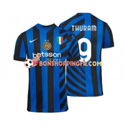 Maillot Domicile Inter Milan Marcus Thuram 9 2024-2025 Manches Courtes Homme