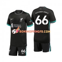 Maillot Extérieur Liverpool Alexander-Arnold 66 2024-2025 Manches Courtes Jeune Enfant(+shorts)