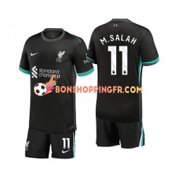Maillot Extérieur Liverpool M.Salah 11 2024-2025 Manches Courtes Jeune Enfant(+shorts)