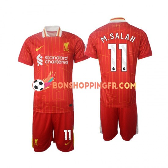 Maillot Domicile Liverpool M.Salah 11 2024-2025 Manches Courtes Jeune Enfant(+shorts)