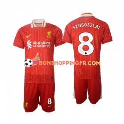 Maillot Domicile Liverpool Szoboszlai 8 2024-2025 Manches Courtes Jeune Enfant(+shorts)