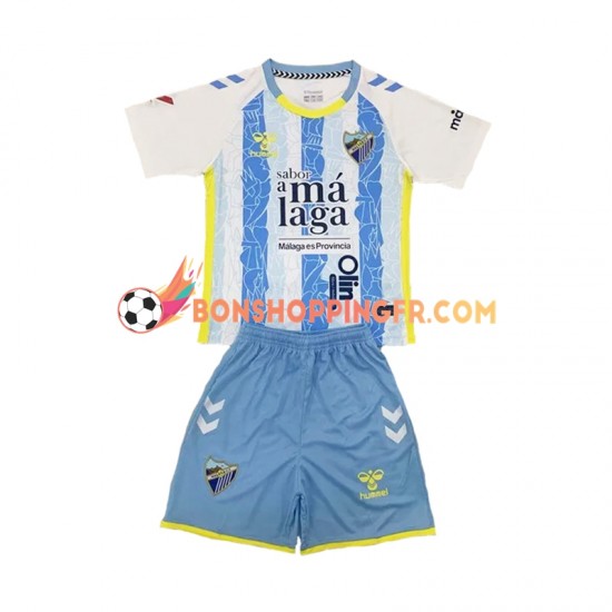 Maillot Domicile Málaga CF 2024-2025 Manches Courtes Jeune Enfant(+shorts)