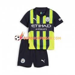 Maillot Extérieur Manchester City 2024-2025 Manches Courtes Jeune Enfant(+shorts)