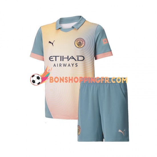 Maillot 4ème Manchester City 2024-2025 Manches Courtes Jeune Enfant(+shorts)