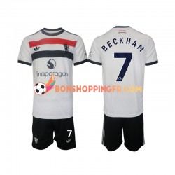 Maillot 3ème Manchester United Beckham 7 2024-2025 Manches Courtes Jeune Enfant(+shorts)