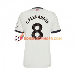 Maillot 3ème Manchester United Bruno Fernandes 8 2024-2025 Manches Courtes Homme