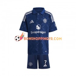 Maillot Extérieur Manchester United Cristiano Ronaldo 7 2024-2025 Manches Courtes Jeune Enfant(+shorts)