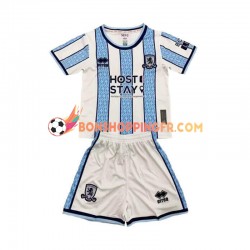 Maillot Extérieur Middlesbrough 2024-2025 Manches Courtes Jeune Enfant(+shorts)