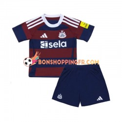 Maillot Extérieur Newcastle United 2024-2025 Manches Courtes Jeune Enfant(+shorts)
